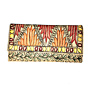 Jute Clutch Bag with Mithila Art