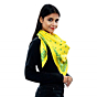 Eri Silk Printed Scarf | Yellow | 1.1 meter