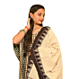 Authentic Kotpad Cotton Dupatta | Beige & Brown with Tribal Motifs | Handwoven Odisha