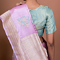 Goraiyya Handwoven Banarasi Saree in Lavender