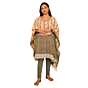 Natural Dyed Kotpad Cotton Dupatta | Tribal Handloom, Odisha
