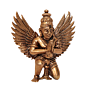 Brass Garuda Idol for Pooja & Home Temple Decorative Garuda Statue for Mandir, Office Desk & Spiritual Decor KBH11867