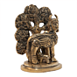 Brass Kamdhenu Cow Idol for Home Temple, Vastu & Gift BH12447