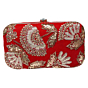 Embellished Ethnic Party Wear Clutch | Red 