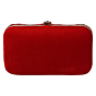 Embellished Ethnic Party Wear Clutch | Red 