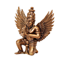 Brass Garuda Idol for Pooja & Home Temple Decorative Garuda Statue for Mandir, Office Desk & Spiritual Decor KBH11867