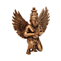 Brass Garuda Idol for Pooja & Home Temple Decorative Garuda Statue for Mandir, Office Desk & Spiritual Decor KBH11867