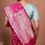 Shikargah Handwoven Banarasi Silk Magenta Saree