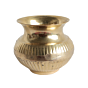 Brass Pot Small Decorative Brass Kalash Pot for Home Temple & Pooja Decor BH11837