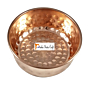 Prisha India Craft Hammered Design Pure Copper Serving Bowl, 3.5 Inch, Set of 8