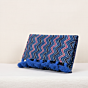 Blue Zigzag Printed Purse | Ethnic & Casual Travel Pouch
