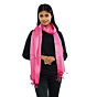 Pure Handloom Tasar Silk Dyed Stole | Pink