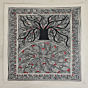 Handcrafted Tree of life Madhubani Painting