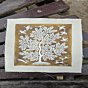 Handpainted Tree of Life Warli Painting Unframed | 6x8 Inch