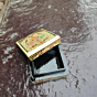 Handcrafted Chinar Motif Wooden Jewellery Box| 3x3 inches