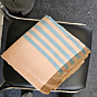 Hand-Woven Peach & Azure Cotton Saree