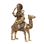 Goddess Dasha Maa Brass Murti for Home Temple, Puja & Spiritual Decor BH11984