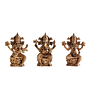 Brass Ganesh Lakshmi Saraswati Box Set for Home Decor & Puja BHB12394