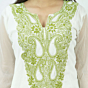 Net Fabric Chikankari Kurti 