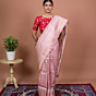 Sitara Handwoven Banaras Saree in Pink