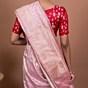 Sitara Handwoven Banaras Saree in Pink