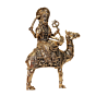 Goddess Dasha Maa Brass Murti for Home Temple, Puja & Spiritual Decor BH11984