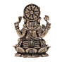Brass Ganesh Small Idol for Home Temple, Car Dashboard & Gift BH12374