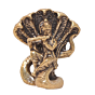 Mini Brass Krishna Idol for Home Temple, Pooja & Gift BH12452