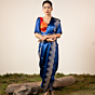 Arohi Blue Banarasi Silk Saree
