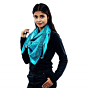 Eri Silk Printed Scarf | Sky Blue | 1.1 meter
