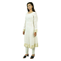 Viscose White  Design Frock 