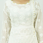 Viscose White  Design Frock 