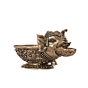 Brass Diya Oil Lamp for Pooja Traditional Brass Divi Deepak BH11264