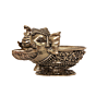 Brass Diya Oil Lamp for Pooja Traditional Brass Divi Deepak BH11264