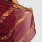 Elegant Wine Maroon Maheshwari Handloom Silk Cotton Saree with Gold Zari Border