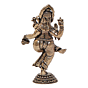 Mini Brass Dancing Ganesh Idol for Home Temple, Decor & Gift BH12438