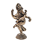 Mini Brass Dancing Ganesh Idol for Home Temple, Decor & Gift BH12438