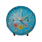 Handmade Raisin Table Clock | Real Daisy Flowers & Golden Metal Stand