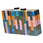 FHS Multicolour Handicraft Wooden Clutch