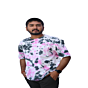 Stylish Tie-Dye T-Shirt in Light Pink- 100% Cotton Bio Wash 