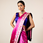 Mrig Pink Banarasi Silk Saree 