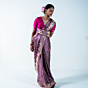 Faalsa Purple Banarasi Saree for Women