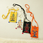 Ethnic Motifs Embroidered Cotton Mobile Sling Bag 