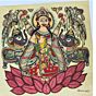 Madhubani Painting of Lakshmi Devi