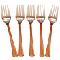 Steel Copper Fork  7 Inch | Set of 5