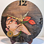 Hand painted wall clock
