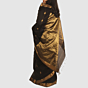 Elegant Black Maheshwari Silk Cotton Handloom Saree with Antique Gold Zari Border