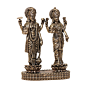Brass Vishnu Lakshmi Standing Idol  Goddess Lakshmi & Lord Vishnu Brass Murti for Home Temple & Puja BH11981