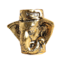 Metal Ganesha Pen Stand for Office Desk | Decorative Ganpati Pen Holder for Home & Study Table BH11650