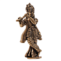  Brass Small Lord Krishna Murti for Home Temple, Car Dashboard & Gift, BH12387